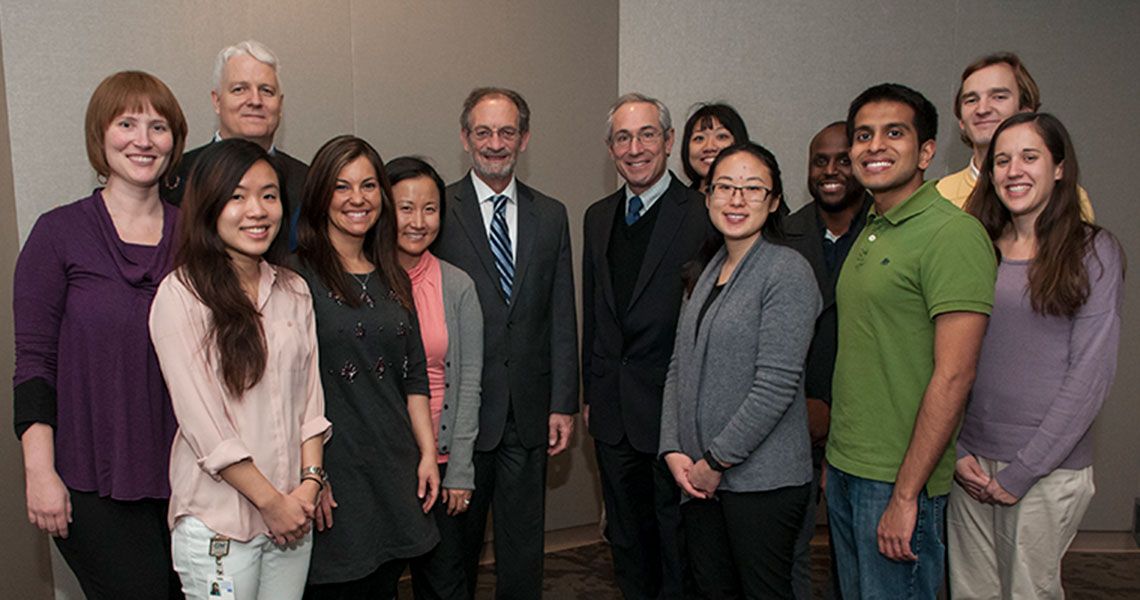 Participants pose for a photo at the 12th Annual Jerry M. Wiener, M.D., Endowed Lecture in Psychiatry and Behavioral Sciences