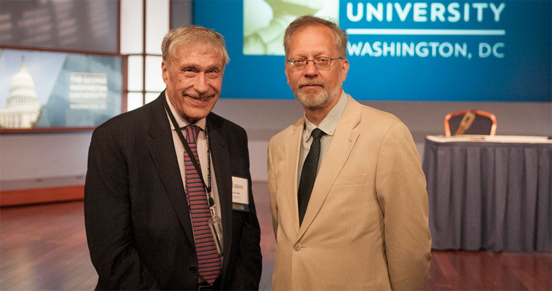 Drs. Francois Boller and Henry Kaminski pose together