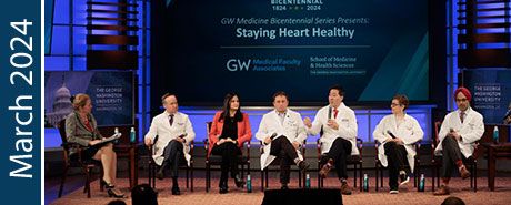 "March 2024" | Speakers on the stage of the Staying Heart Healthy event