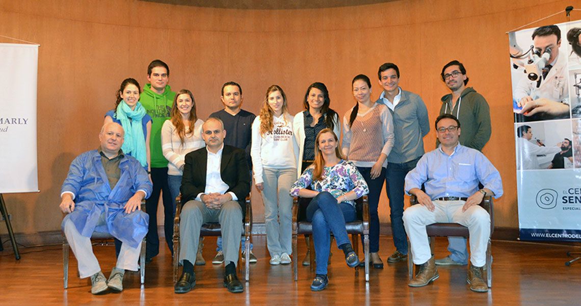 Ashkan Monfared poses with course participants