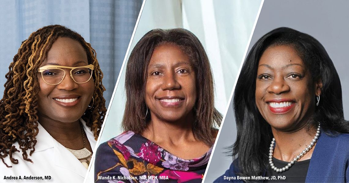 From Left, Andrea Anderson, Wanda Nicholson, and Dayna Bowen Matthew