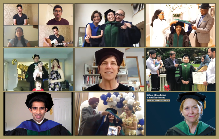 Compilation of virtual celebrations of students and SMHS 2020 MD graduation speakers 