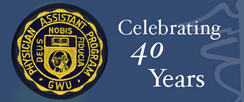 Physician Assistant Program Gold and Black Seal | "Celebrating 40 Years"