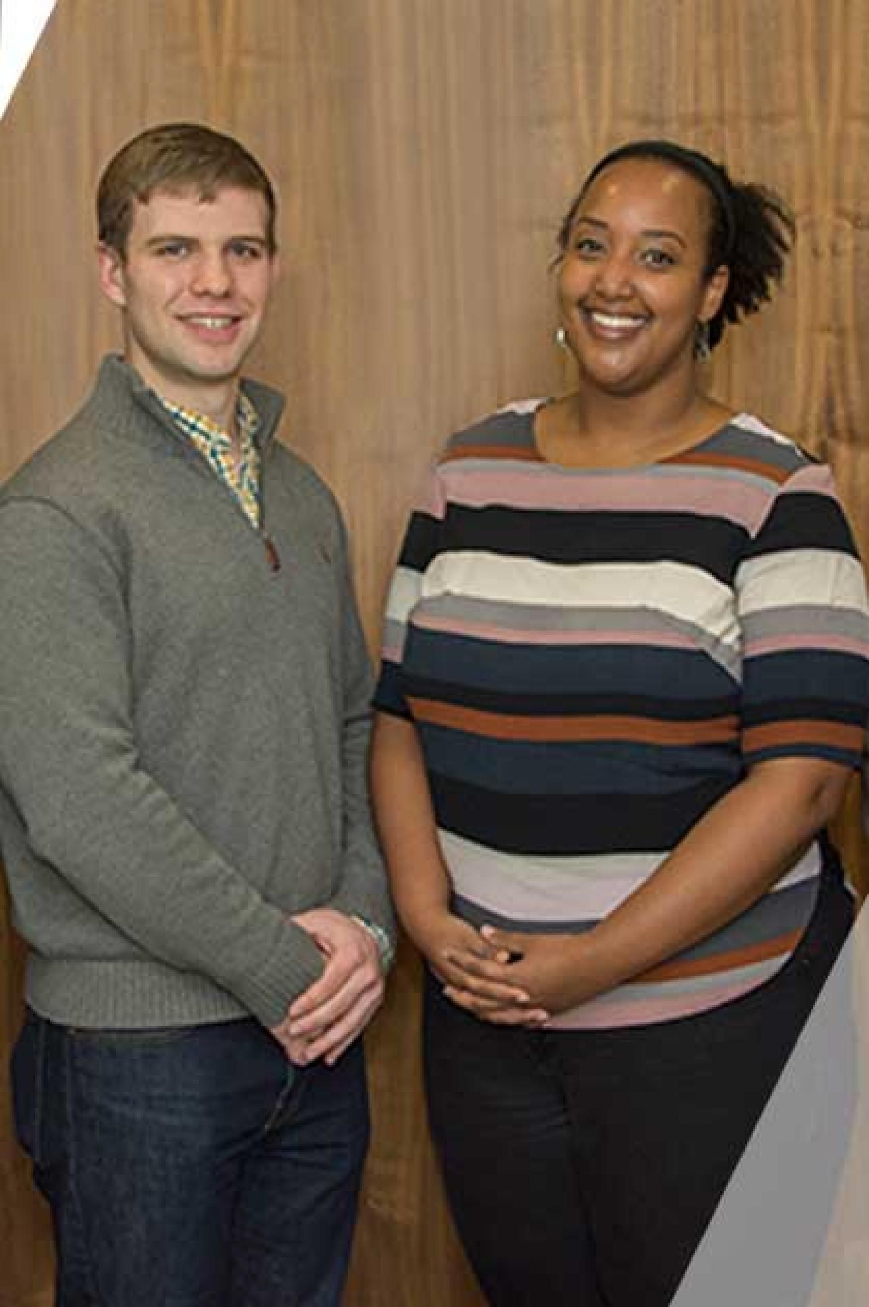 Two scholarship recipients
