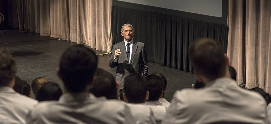Dr. Anthony Fauci gives a lecture