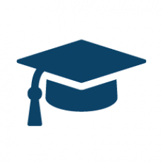 Blue Graduate Cap