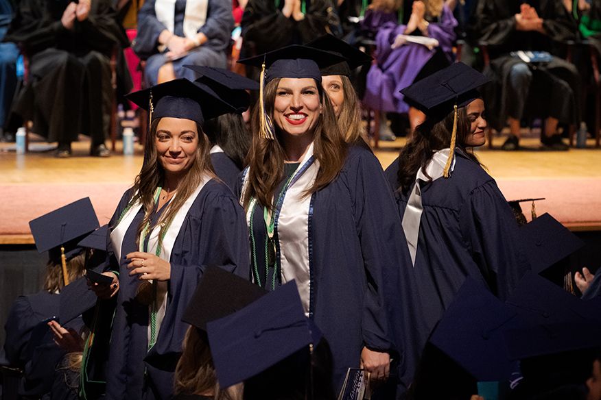 Health Sciences students at graduation