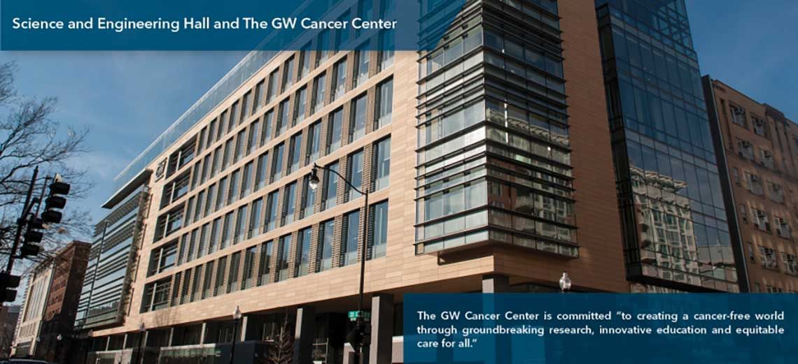 Science and Engineering Hall and the GW Cancer Center