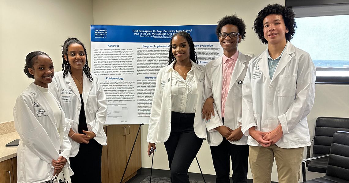 DC HAPP Students at research poster session