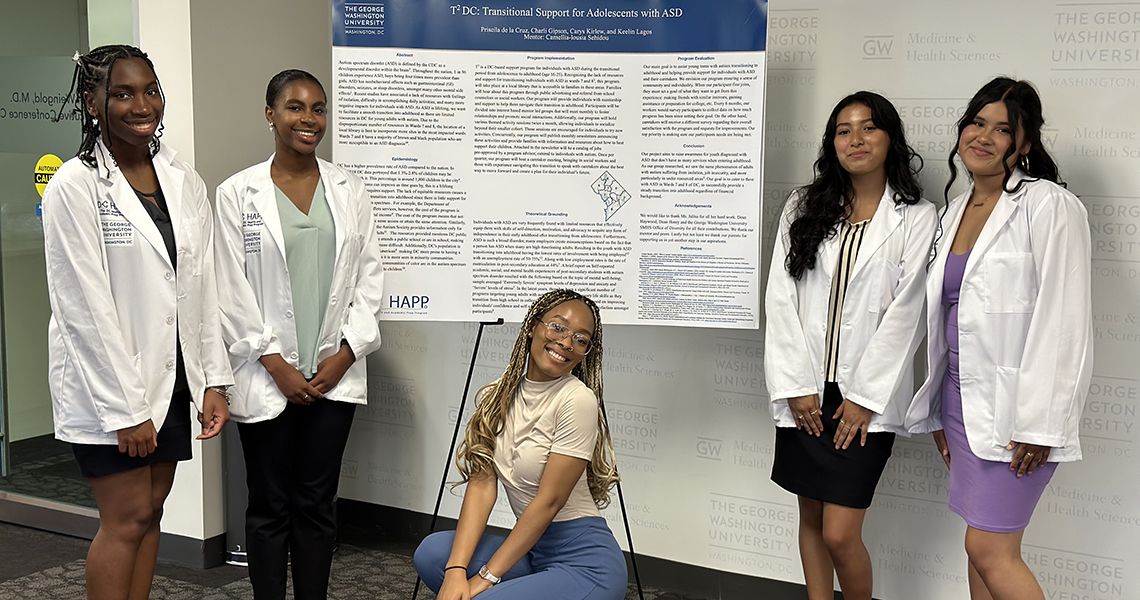 DC HAPP Students at research poster session