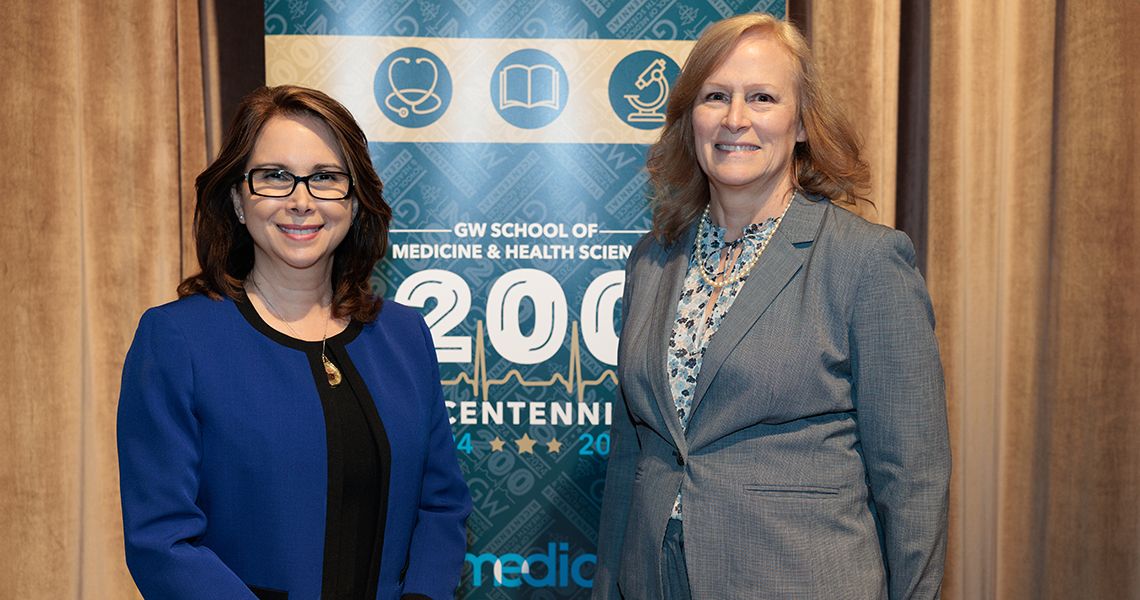 Omaida C. Velazquez, MD, (left) with Alison Hall, PhD