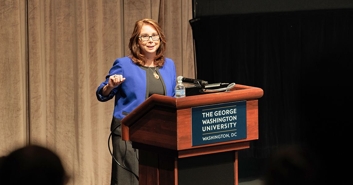 Omaida C. Velazquez, MD, presents her keynote address 