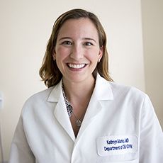 Kathryn Marko, MD, portrait in medical white coat