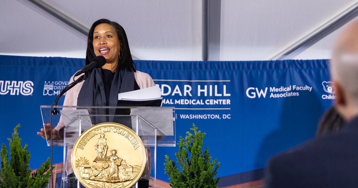 Mayor Muriel Bowser at Cedar Hill Ribbon cutting