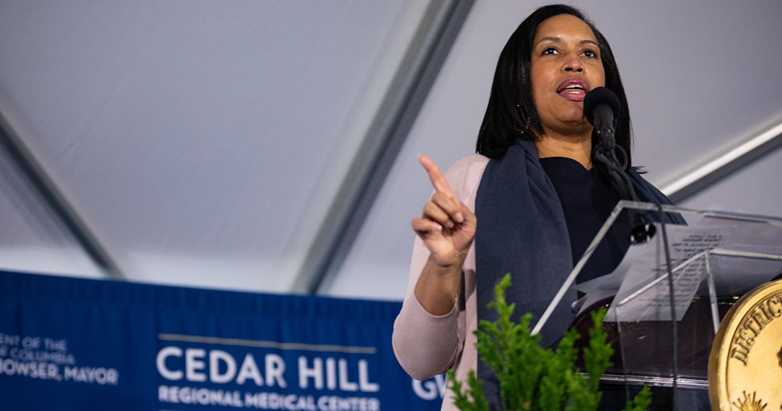 Mayor Muriel Bowser at Cedar Hill Ribbon cutting