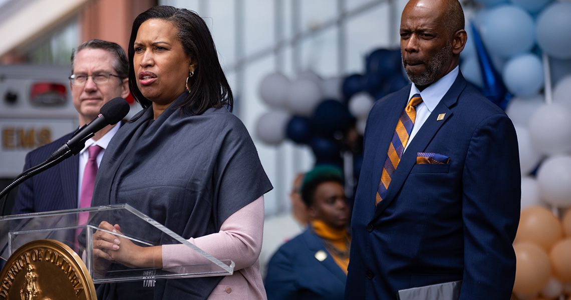 Mayor Muriel Bowser at Cedar Hill Ribbon cutting
