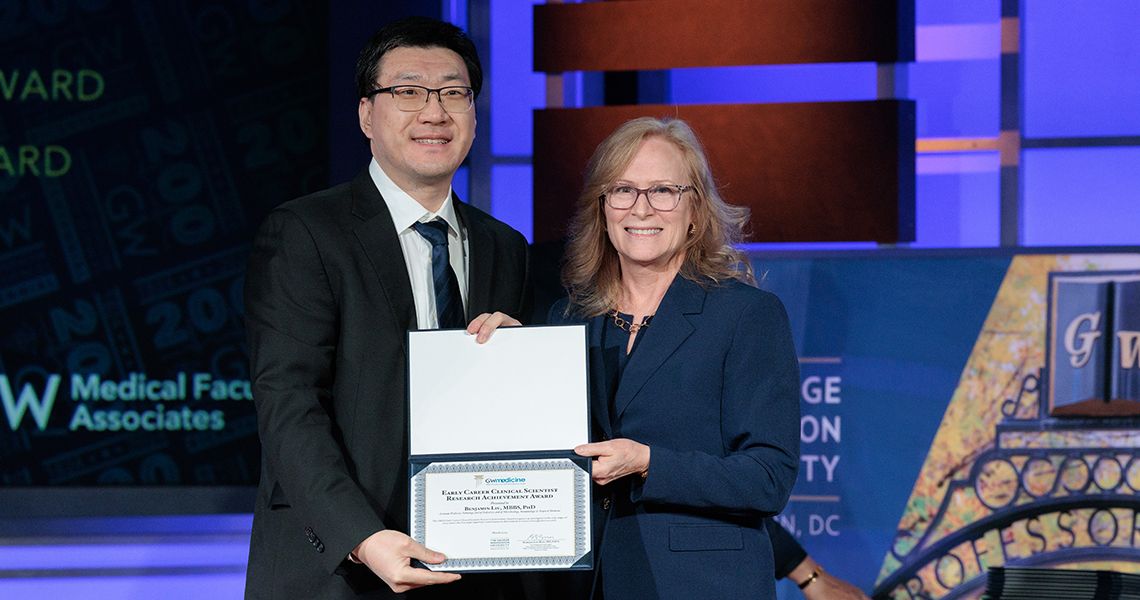 Benjamin Liu, MBBS, PhD, with Dean Hall