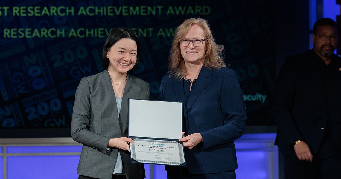 Maho Shibata, PhD, with Dean Hall