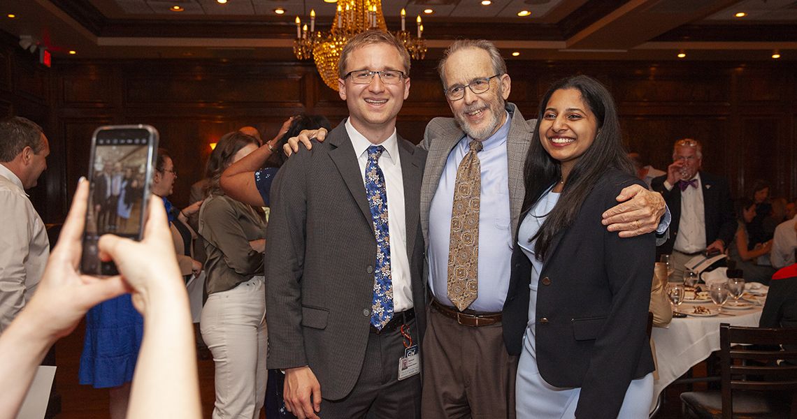 AOA banquet attendees with Lawrence “Bopper” Dayton