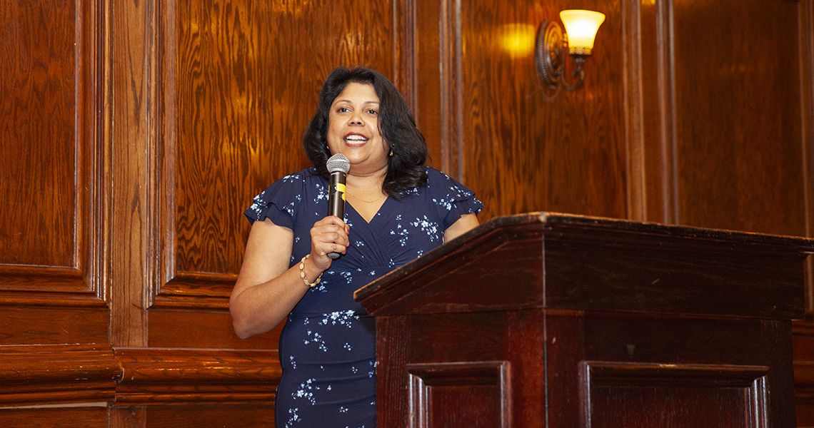 Supna Kudchadkar, MD, speaks at AOA dinner