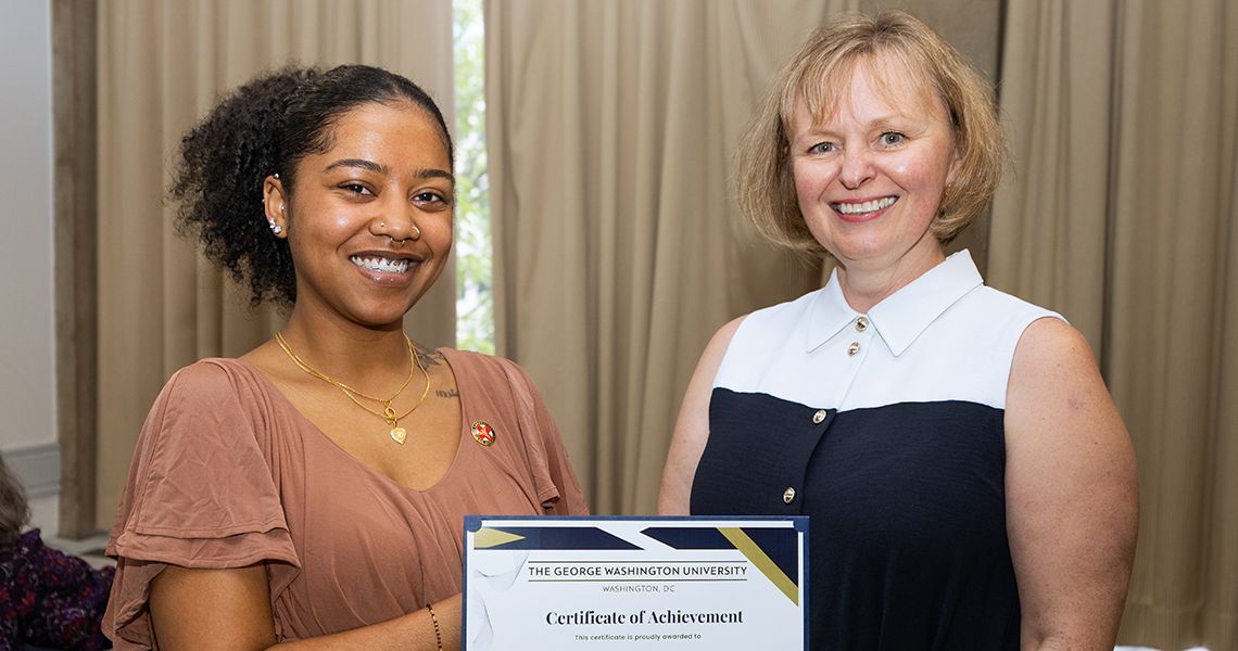 BLS student received certificate