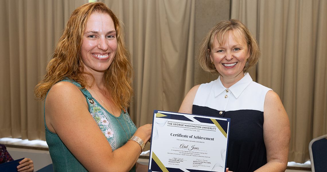 BLS student received certificate