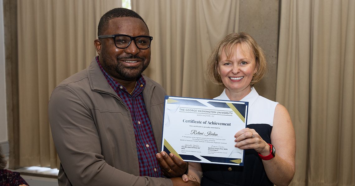 BLS student received certificate