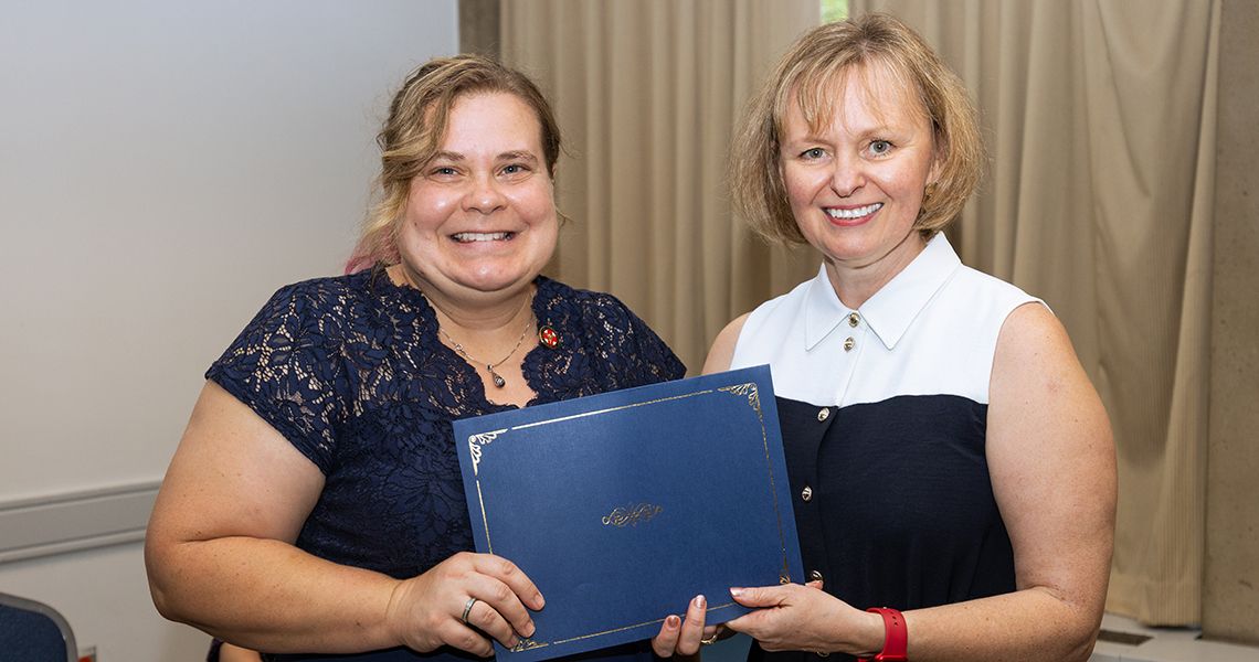 BLS student received certificate