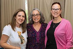 BLS student with department chair Marcia Firmani, PhD, MSPH