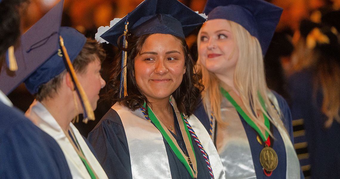 GW SMHS Health Sciences graduates at the diploma celebration
