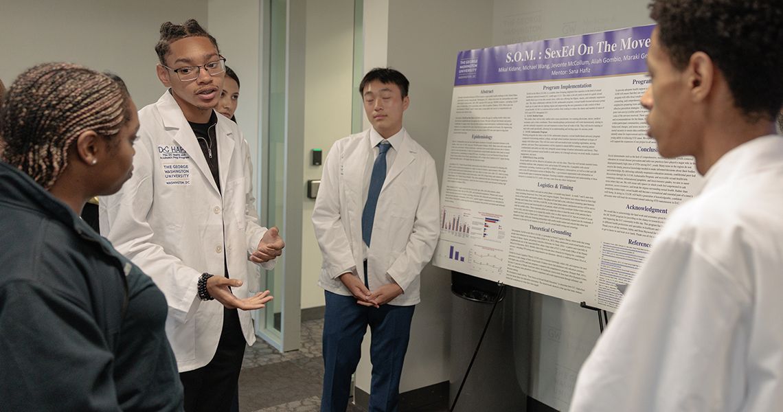 Students present at DC HAPP event