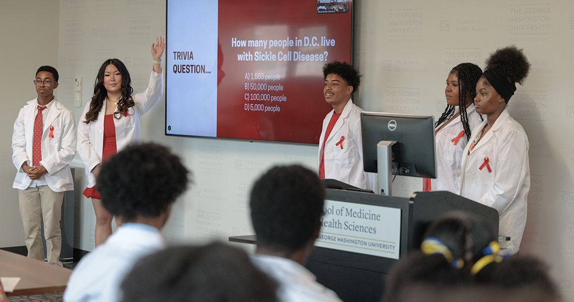 DC High School students present work at end of program research poster session