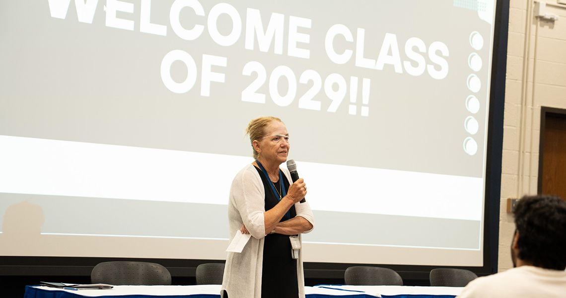 Dean Bass addresses incoming class