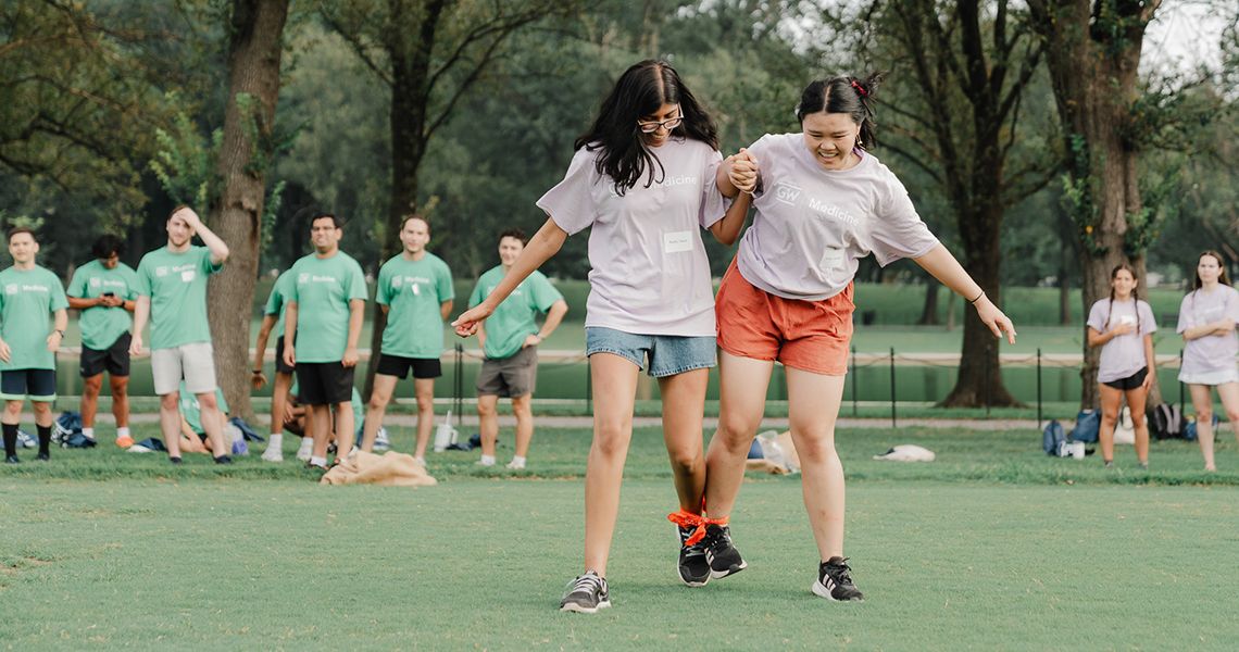 Students compete in team-building games on Activities Day