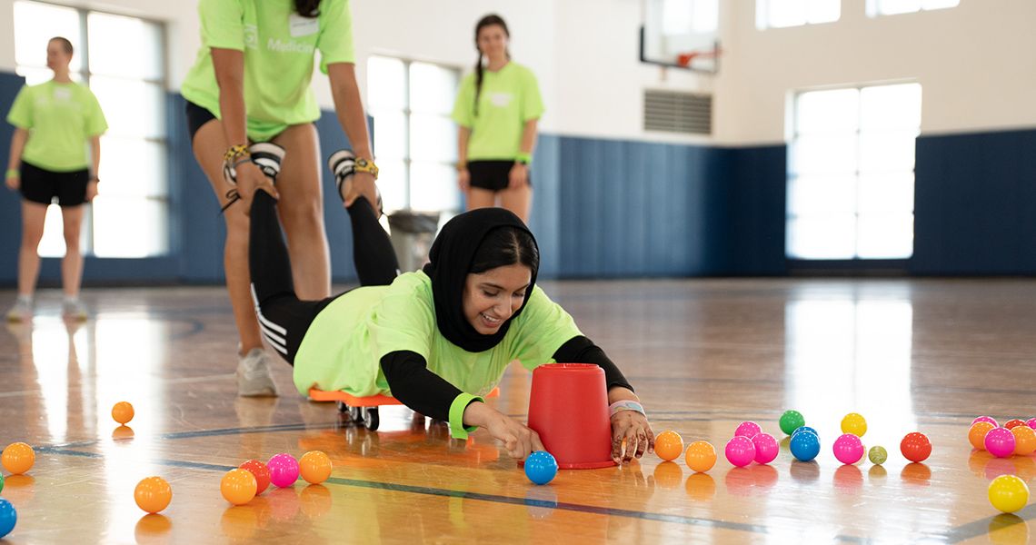 Students compete in team-building games on Activities Day