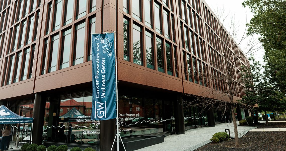 Outside GW’s New Cancer Prevention and Wellness Center