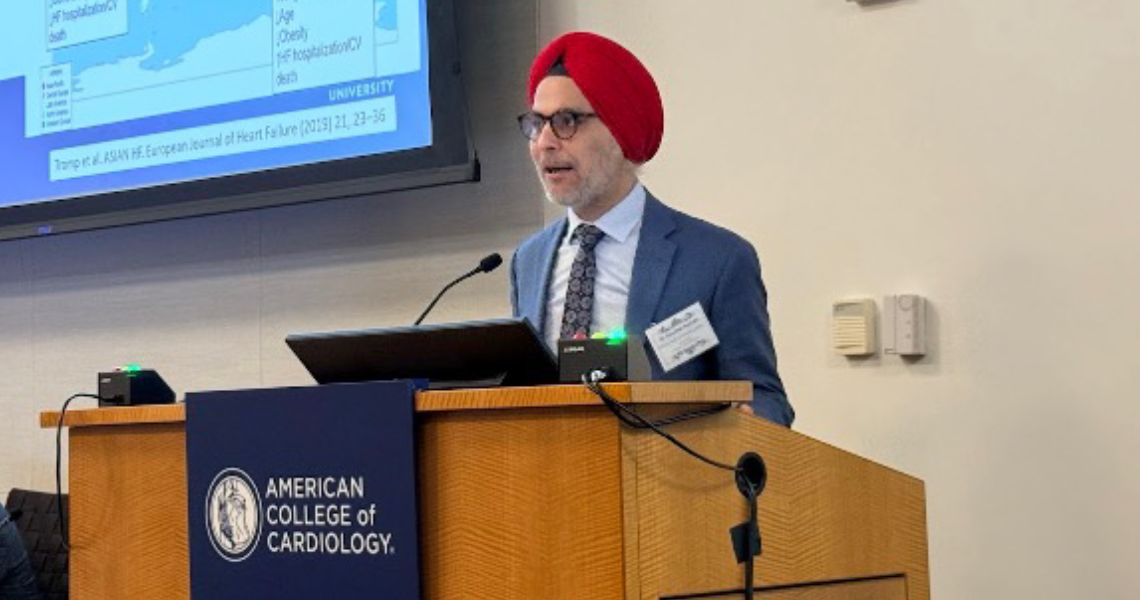 Dr. Gurusher Panjrath – GWHVI Director and Course Faculty speaking on heart failure
