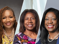 From Left, Andrea Anderson, Wanda Nicholson, and Dayna Bowen Matthew