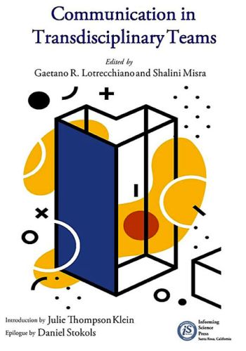 Communication in Transdisciplinary Terms | Dr. Gaetano Lotrecchiano's co-authored book cover with a hollow geometric shape and random symbols