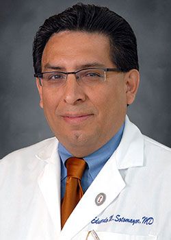 Dr. Eduardo Sotomayor posing for a portrait