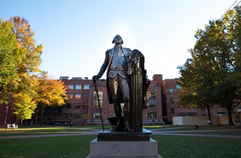 George Washington Statue in University Yard