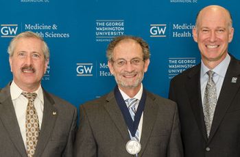 Steven Lerman, Dr. James Griffith, and Dean Akman pose together