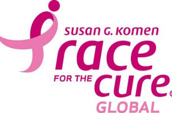 Susan G. Komen race for the cure global | Pink ribbon and font