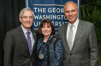 Alan Wasserman, Nancy D. Gaba, and Anton N. Sidawy standing together