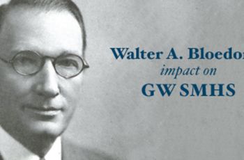 Walter Bloedorn posing for a portrait | "Walter A. Bloedorn's impact on GW SMHS"