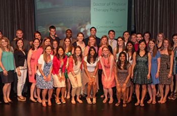 The Physical Therapy class of 2014 standing together
