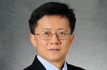 Dr. Wenge Zhu posing for a portrait