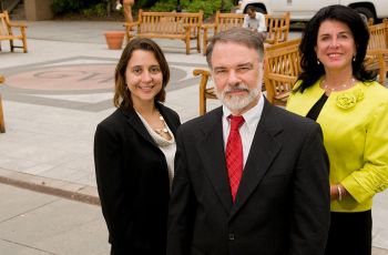 Mandi Pratt-Chapman, Vincent A. Chiappinelli, and Juli Anne Callis standing together