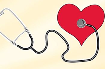 A stethoscope and a heart