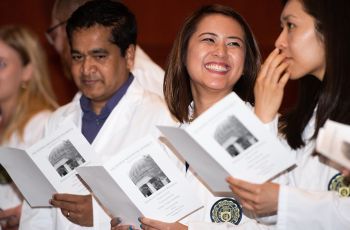 PA students during White Coat ceremony